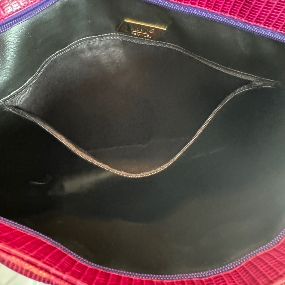 Sharif Leather Large Shoulder Bag made in USA EUC - Picture 6 of 12